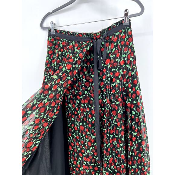 The Kooples rosa pleated wrap midi skirt 2 - Picture 6 of 7